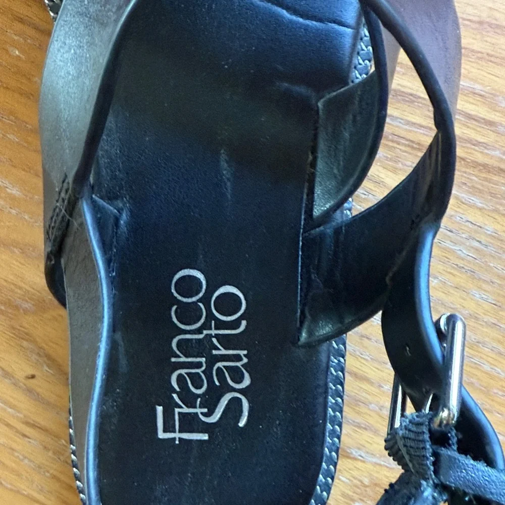 Franco Sarto women’s Black Sandals 8.5 - Picture 2 of 4
